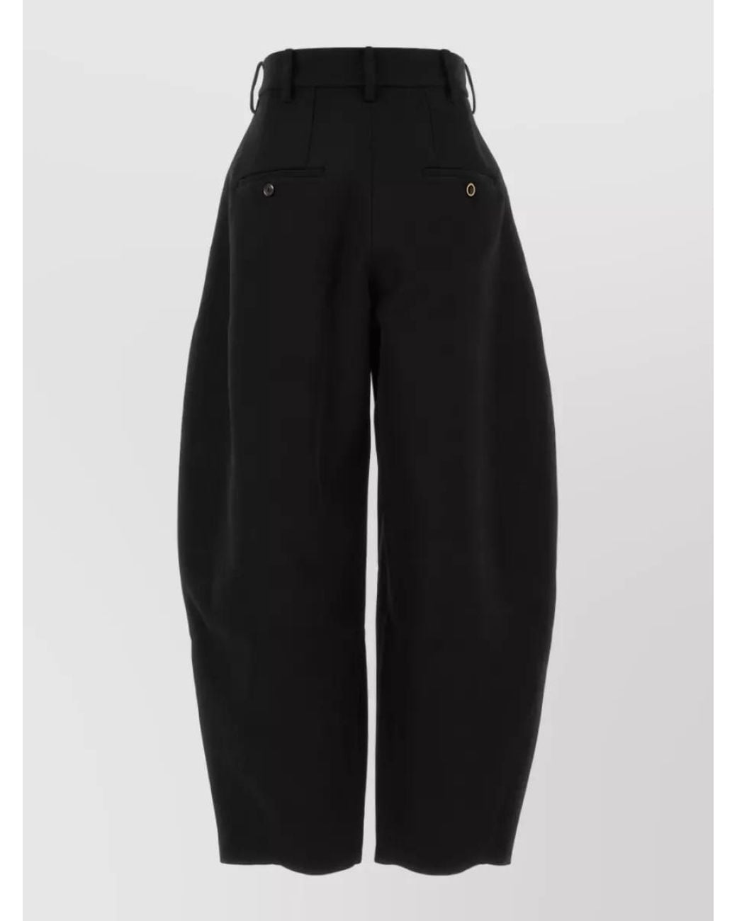 Uma Wang Black Virgin Wool Wide-Leg Tailored Trousers