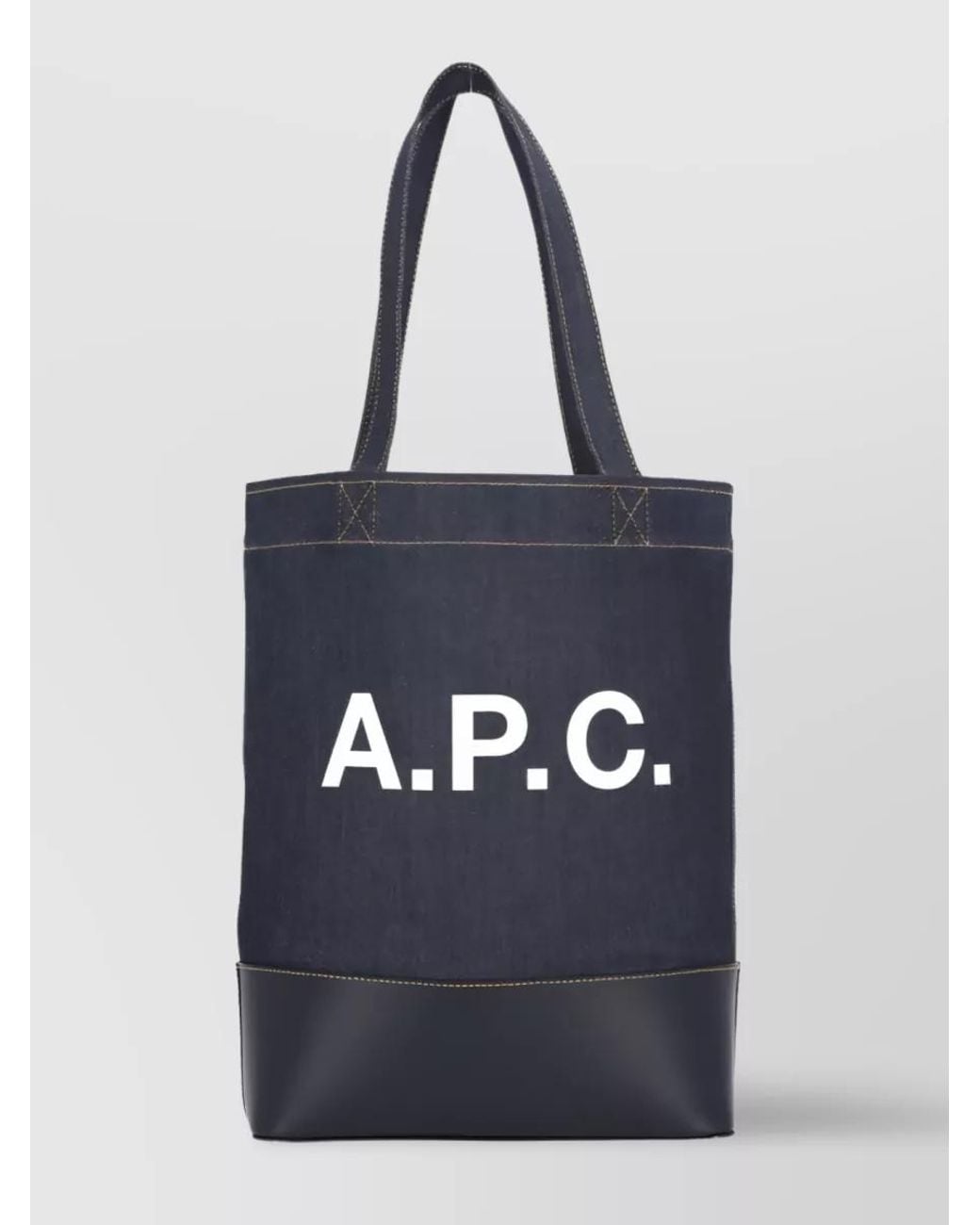 A.P.C. Blue Denim Tote Bag