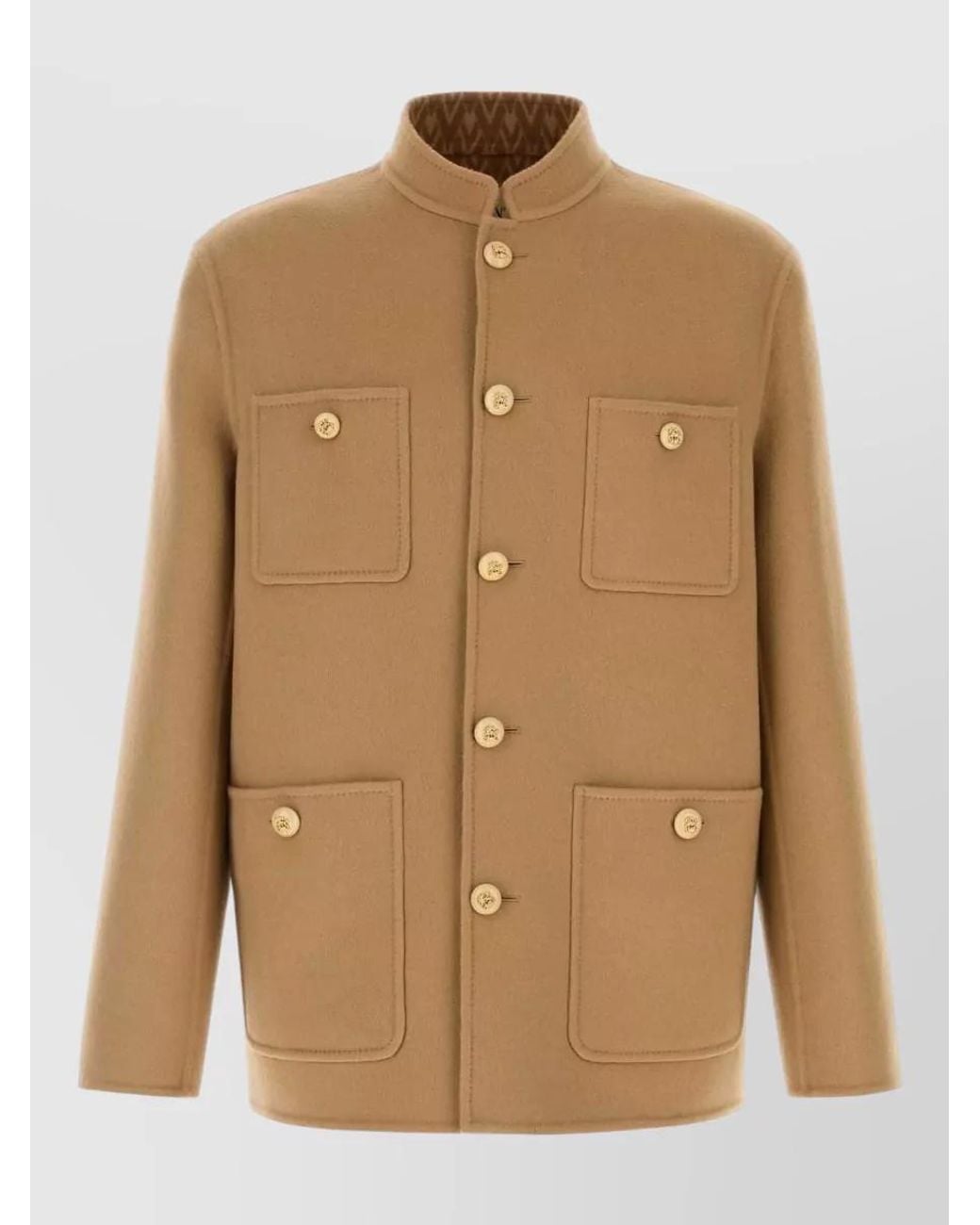 Valentino Garavani Natural Wool Shirt Jacket for men