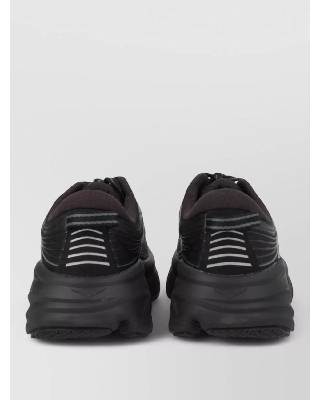 Hoka One One Black Textile Low-Top Sneakers