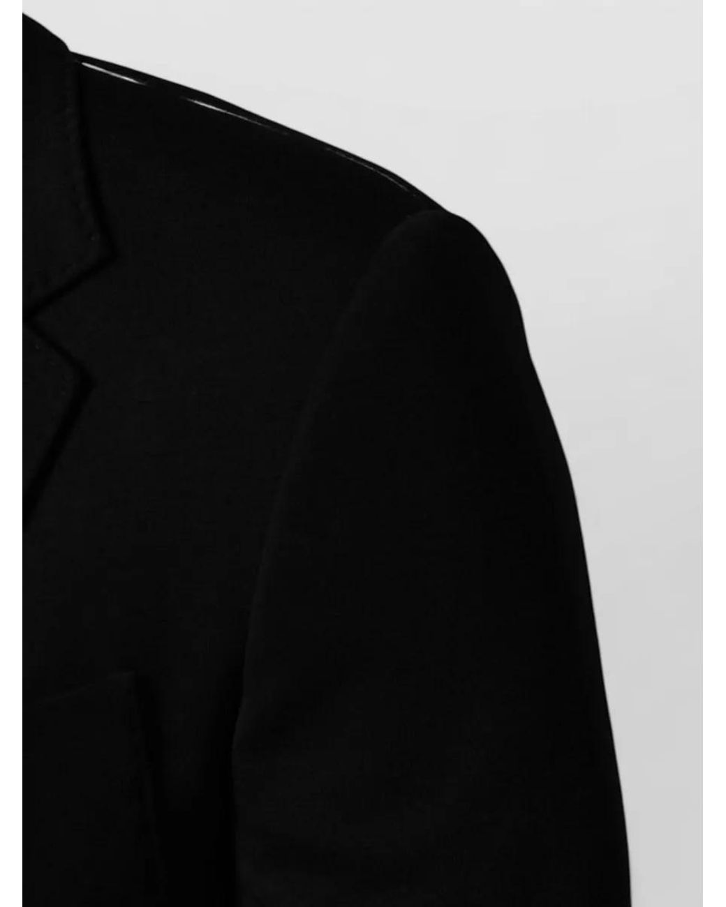 Dolce & Gabbana Black Wool Single Breasted Blazer for men