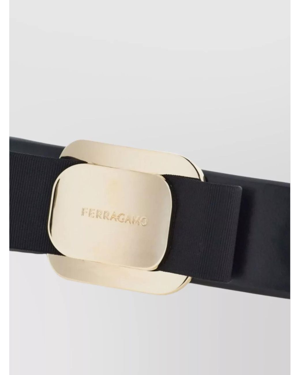 Ferragamo Black Silk Bow Hair Clip