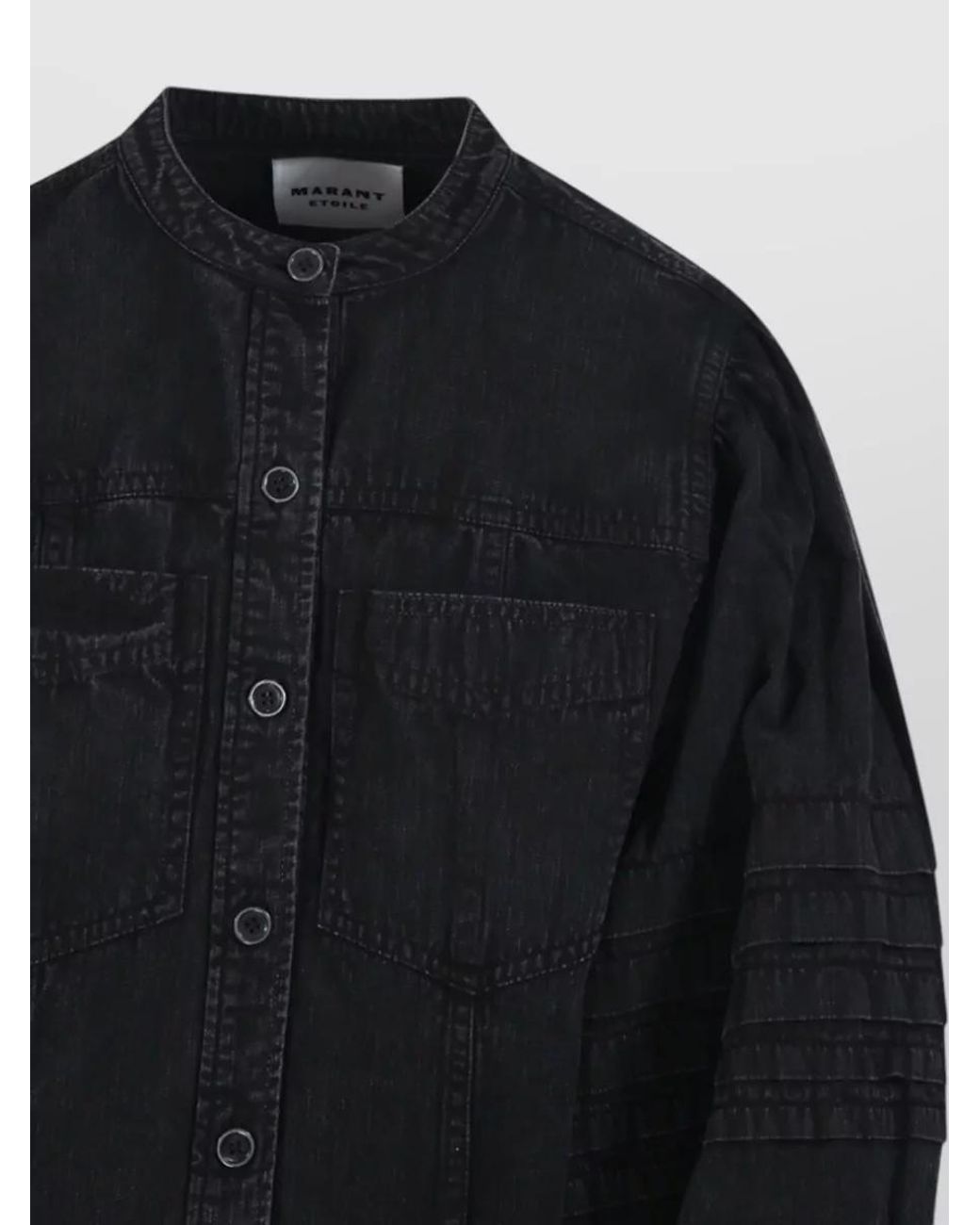 Isabel Marant Blue Cotton Shirt Jacket