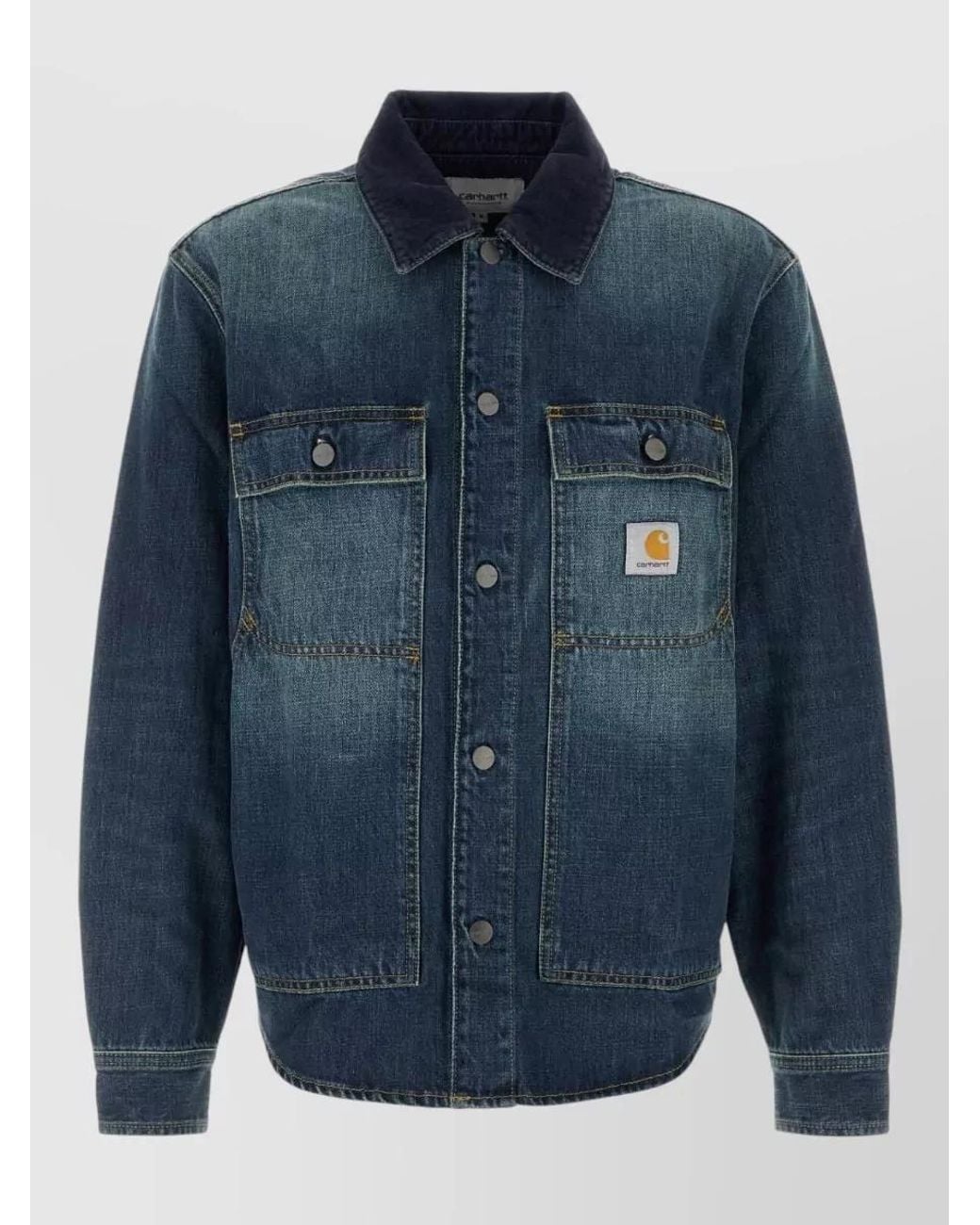 Carhartt Blue Denim Shirt Jacket for men