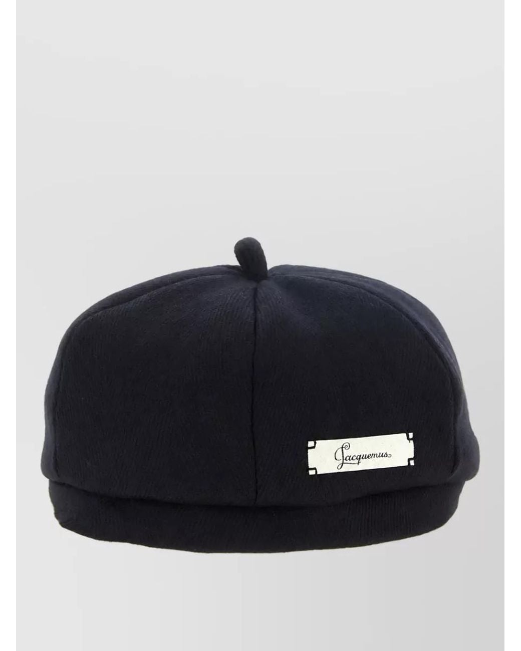 Jacquemus Blue Virgin Wool Paneled Beret