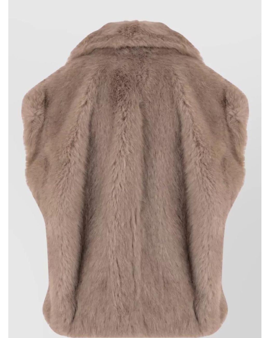 Stand Studio Brown Faux Fur Sleeveless Vest