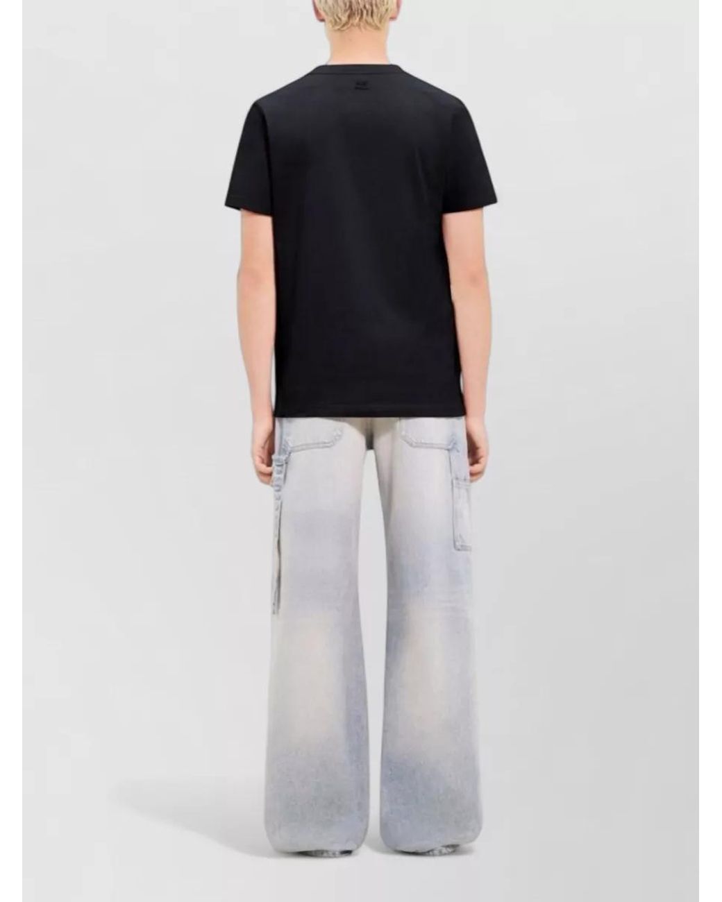 Courreges Black Short-Sleeve T-Shirt for men