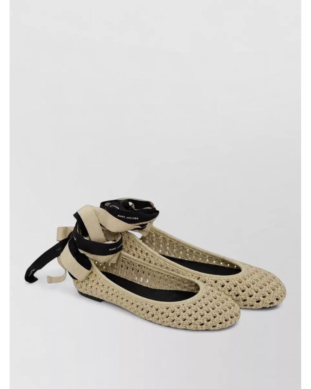 Marc Jacobs Metallic Logo Ballerina Shoes