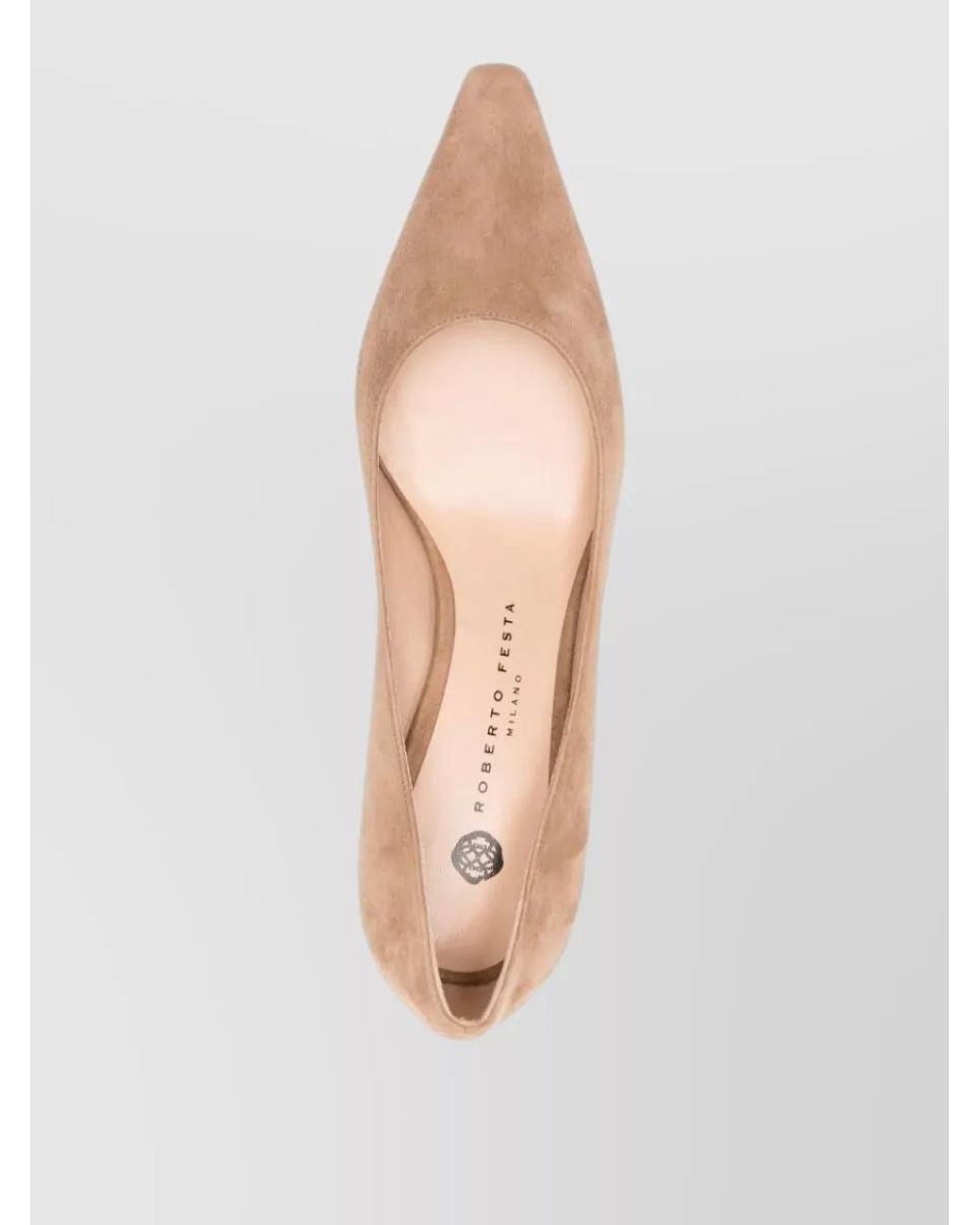 Roberto Festa Pink Suede Leather Pointed-Toe Pumps