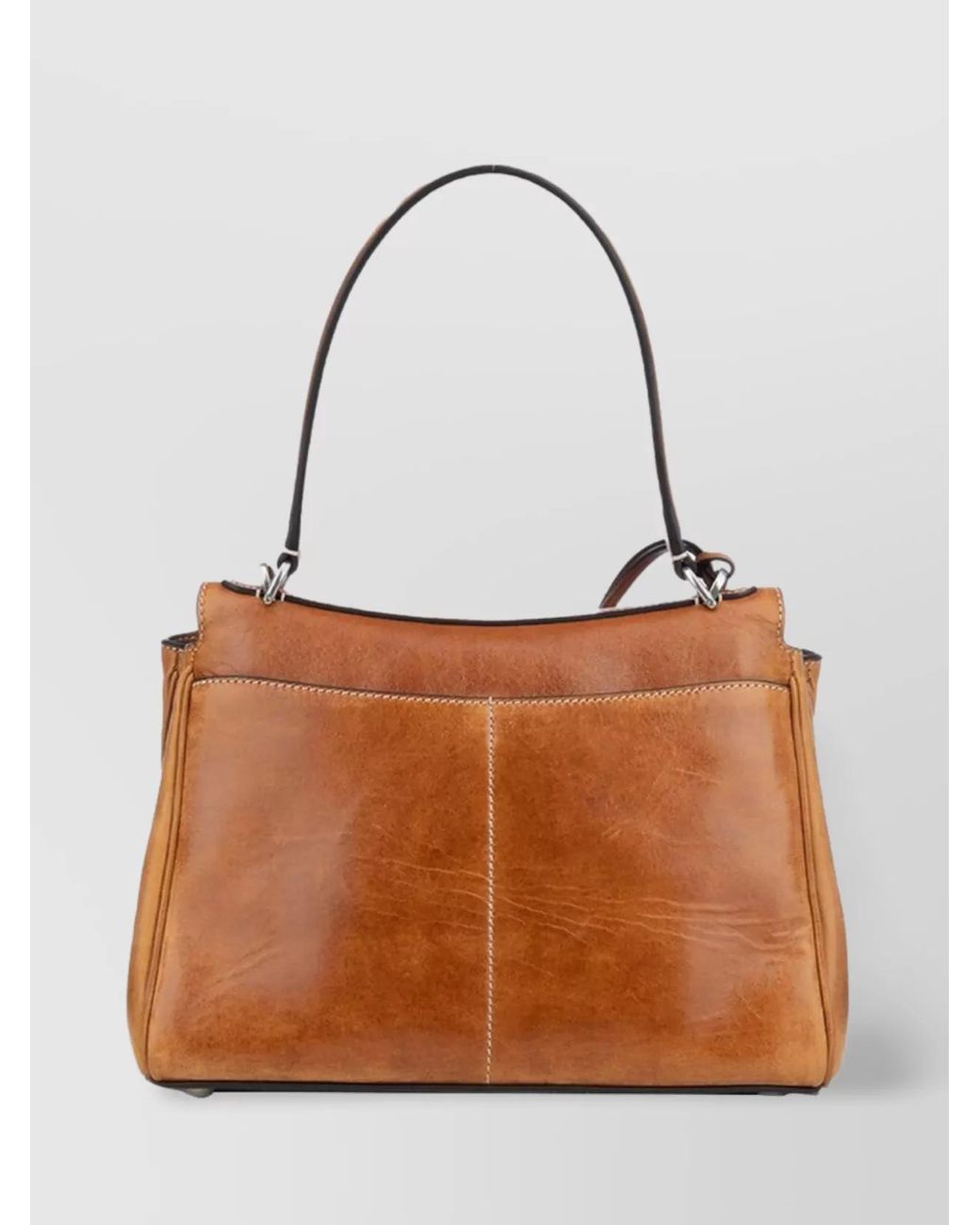 Balenciaga Brown Rodeo Small Leather Shoulder Bag