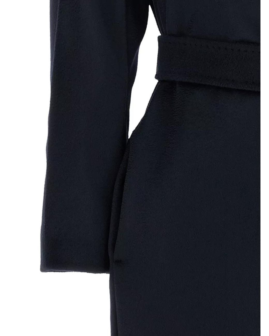 Weekend by Maxmara Blue Wool Belted Coat