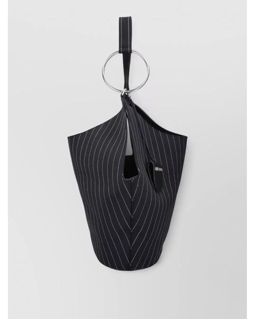 Dondup Black Wool Tote Bag