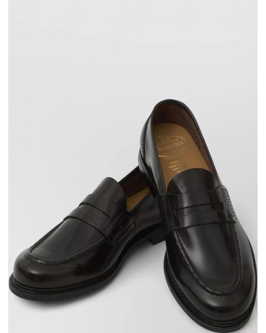 Church's Black Leather Penny Loafers for men
