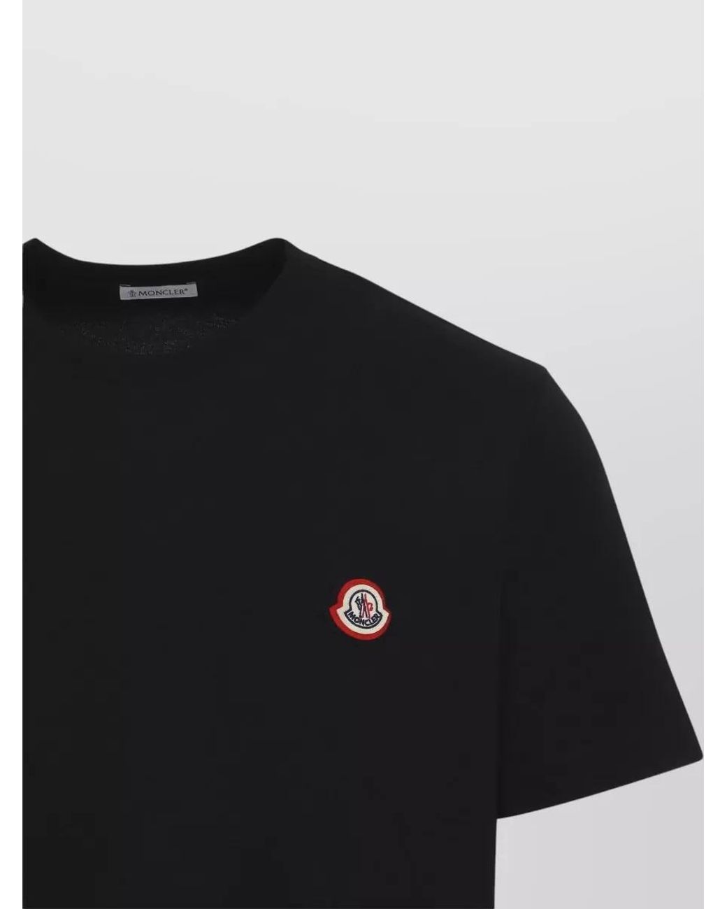 Moncler Black Cotton Jersey Regular-Fit Short-Sleeve T-Shirt for men