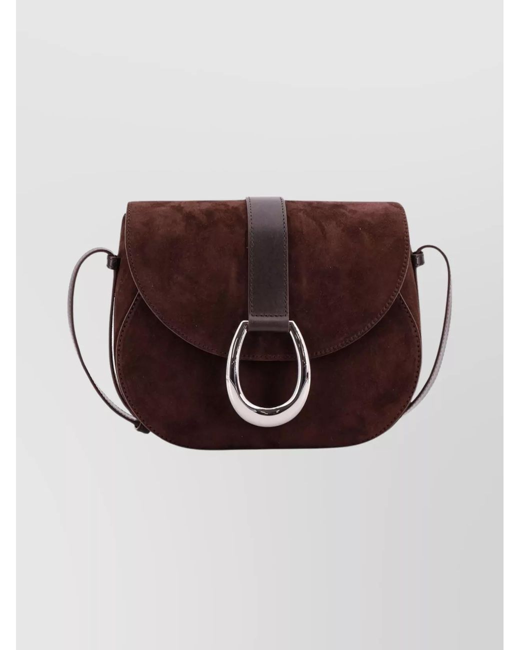 Staud Brown Na Leather Shoulder Bag