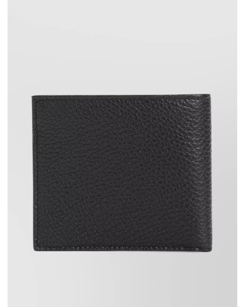 Prada Black Leather Bi-Fold Wallet for men