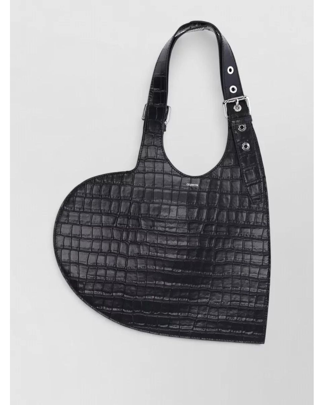 Coperni Black Heart Leather Shoulder Bag