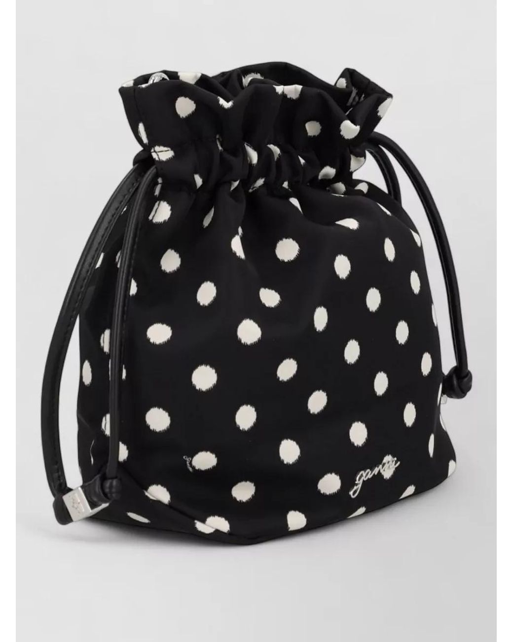 Ganni Black Bou Bucket Bag