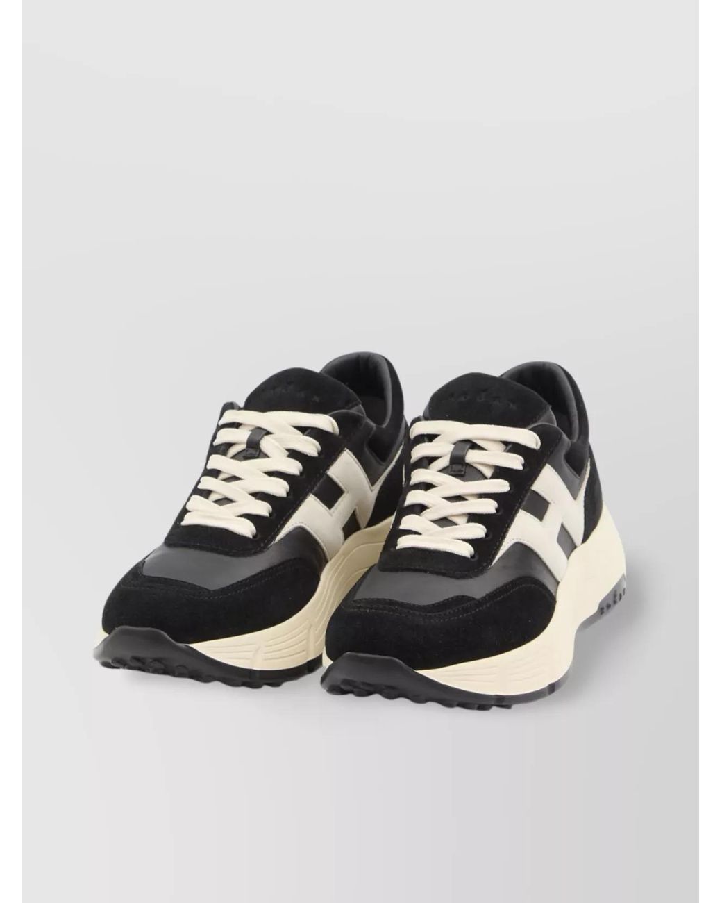 Hogan Black Hi-Fi Suede And Nappa Leather Sneakers
