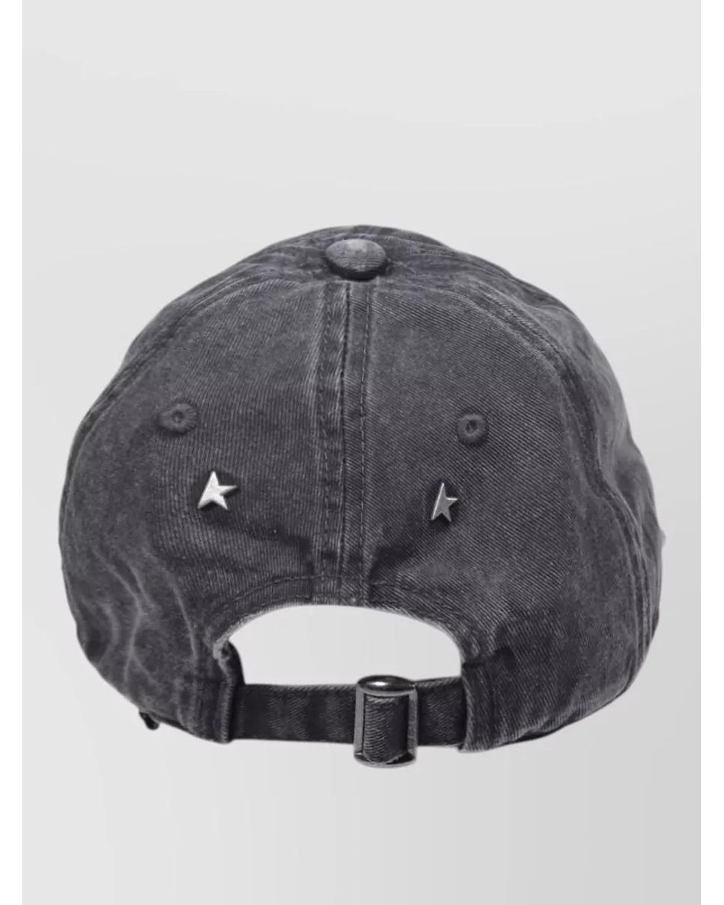 Golden Goose Deluxe Brand Gray Cotton Logo Baseball Cap for men
