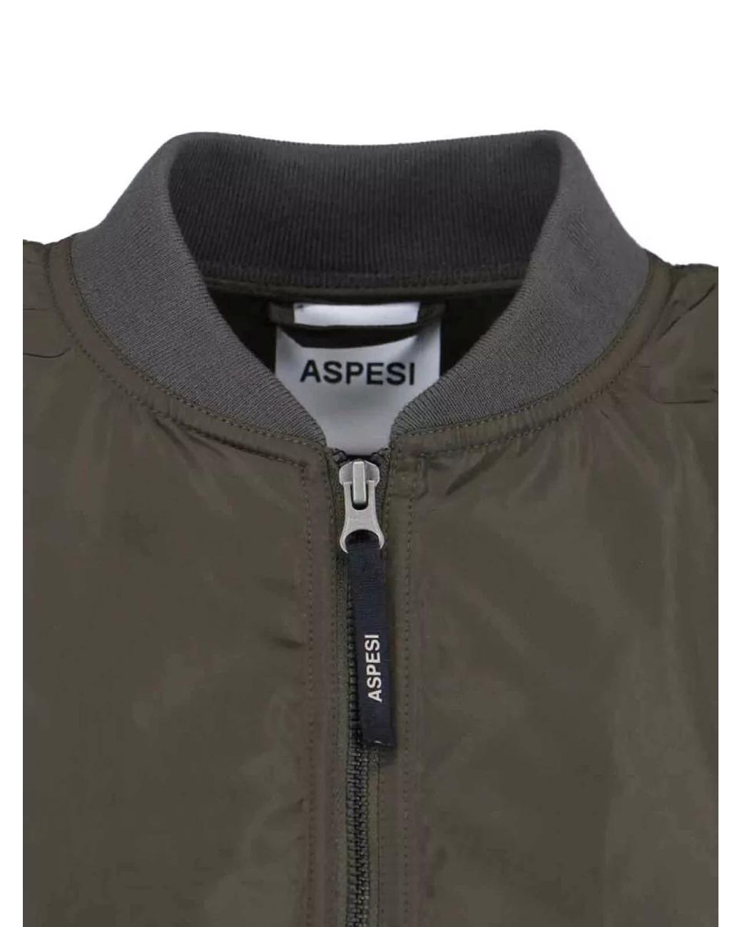 Aspesi Green Long Bomber Jacket
