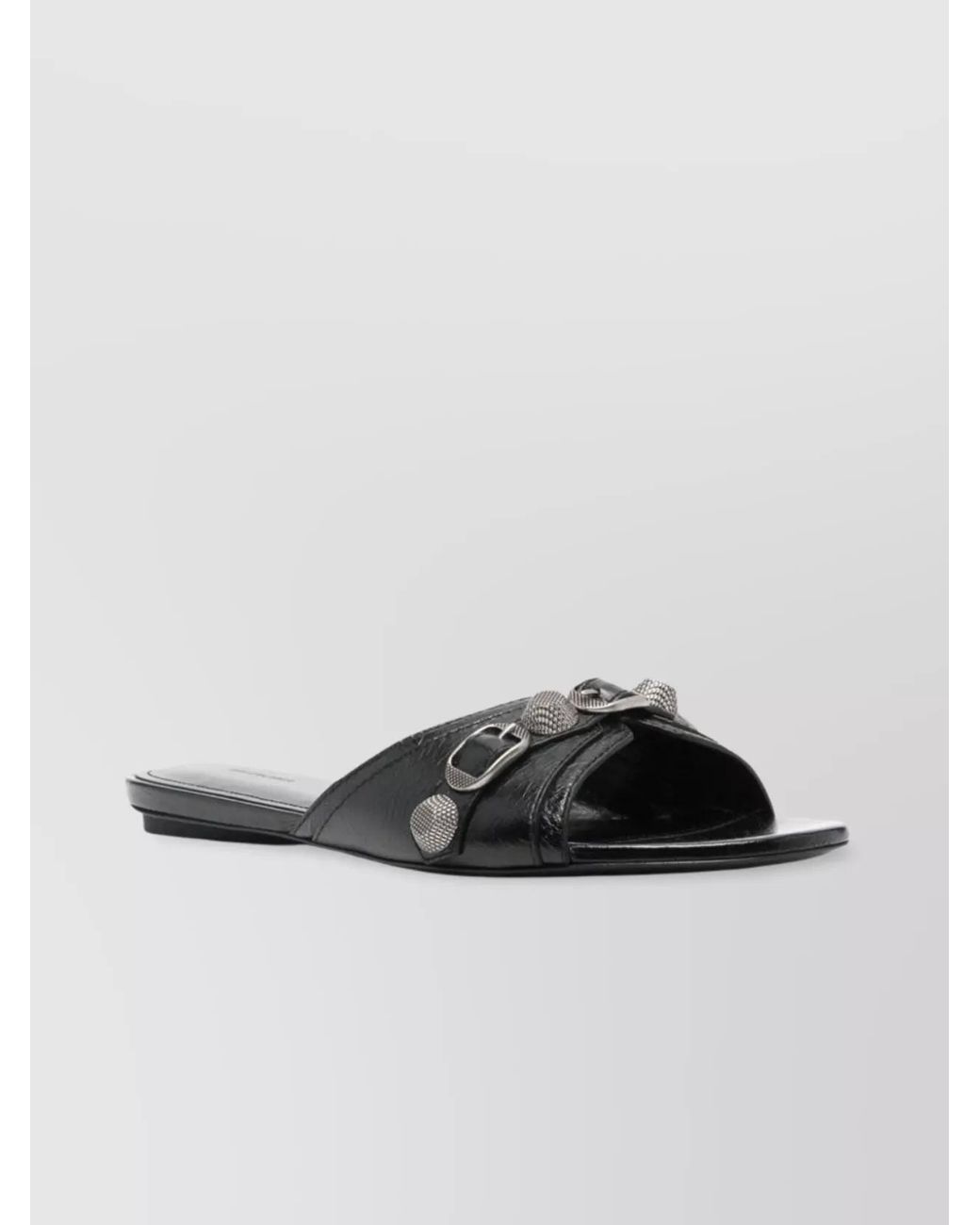 Balenciaga Multicolor Leather Flat Slippers