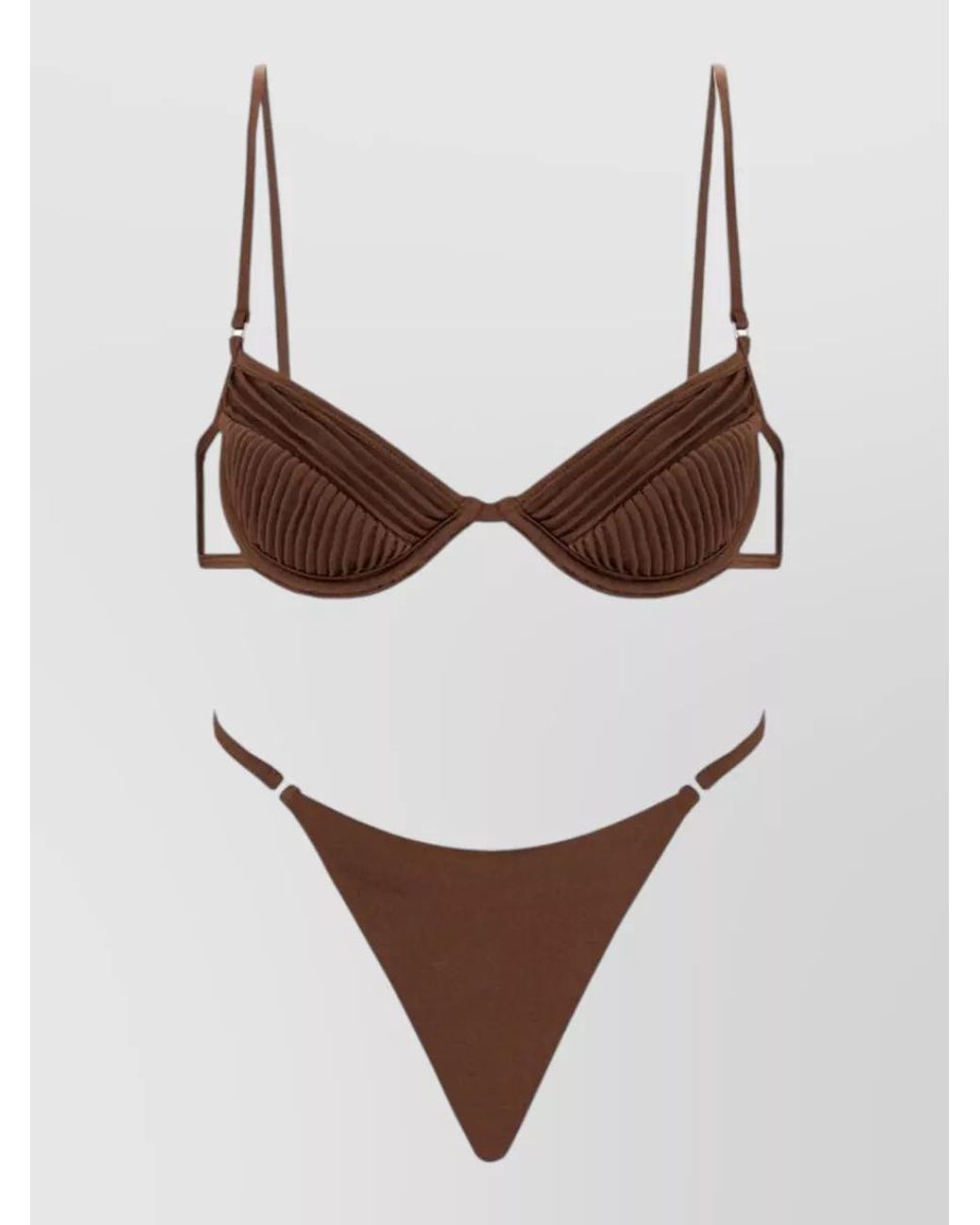 Selia Richwood Brown Amy Bikini Set