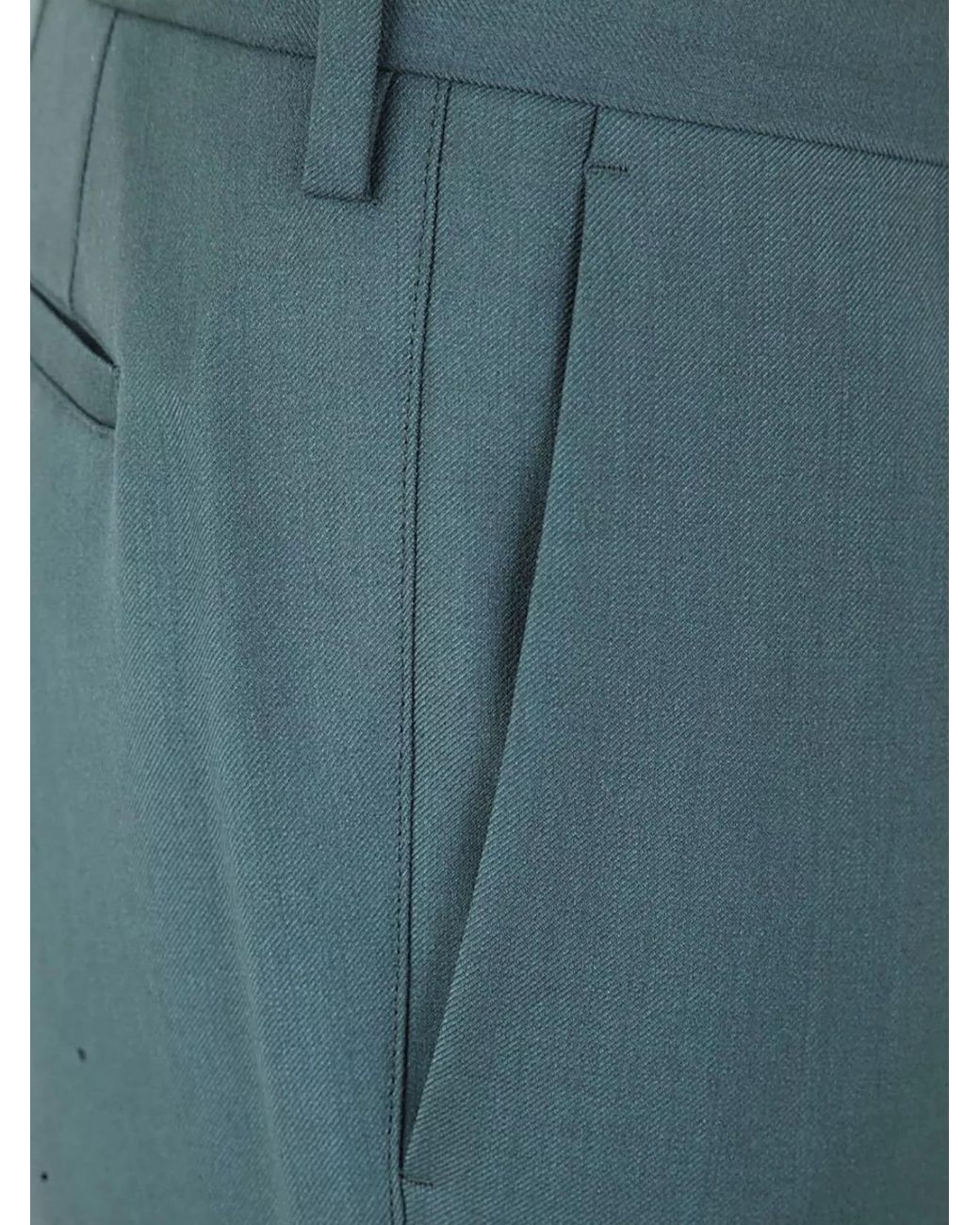 Paul Smith Blue Wool Tailored Trousers for men