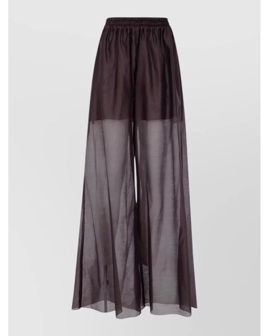DR. HOPE Purple Lyocell Wide-Leg Trousers