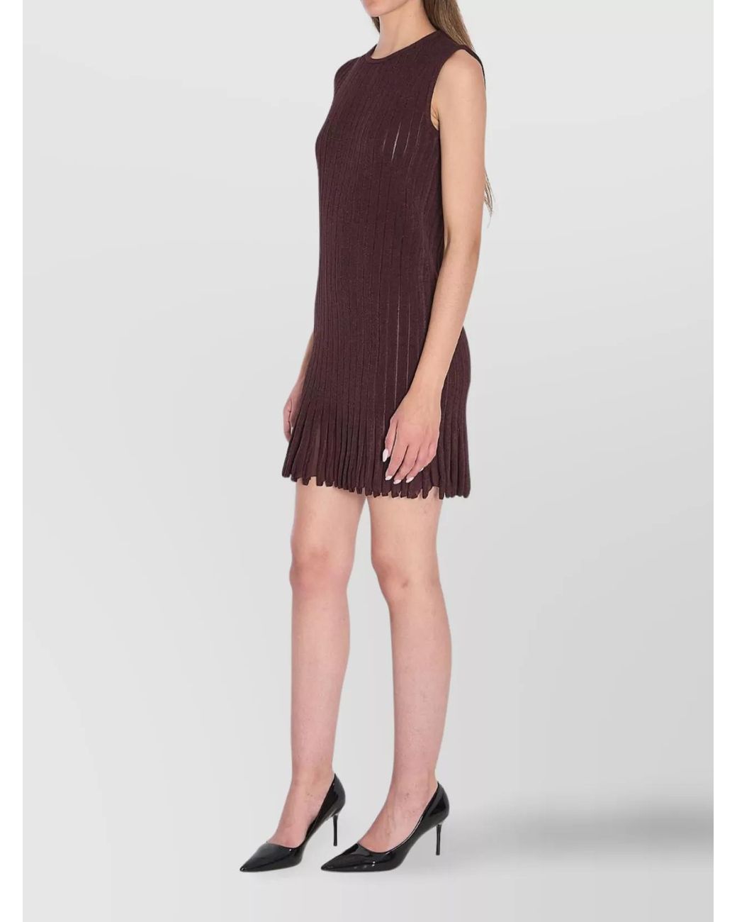 Alaïa Multicolor Striped Sleeveless Mini Dress