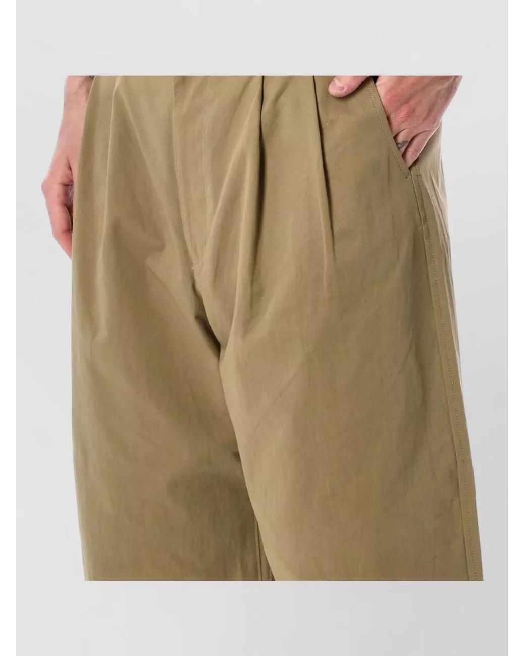 Comme des Garçons Natural Pleated Wide-Leg Tailored Shorts for men