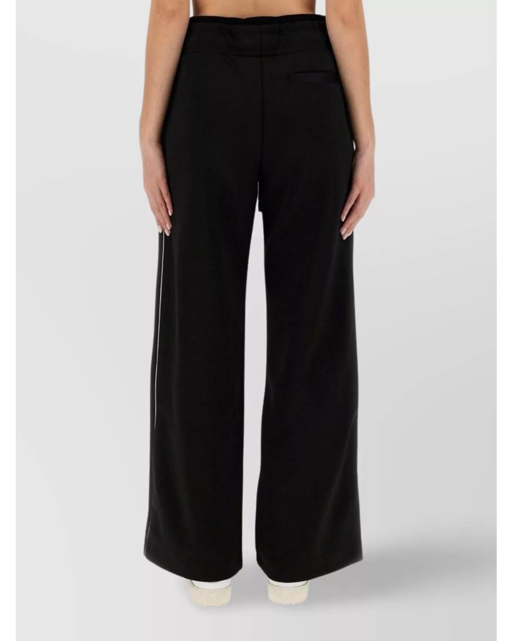 Off-White c/o Virgil Abloh Black Relaxed-Fit Wide-Leg Trousers