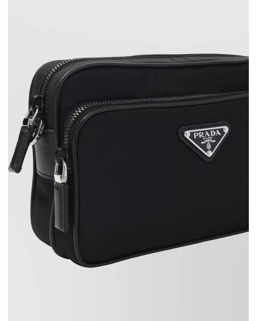 Prada Black Recycled Polyamide Crossbody Bag for men