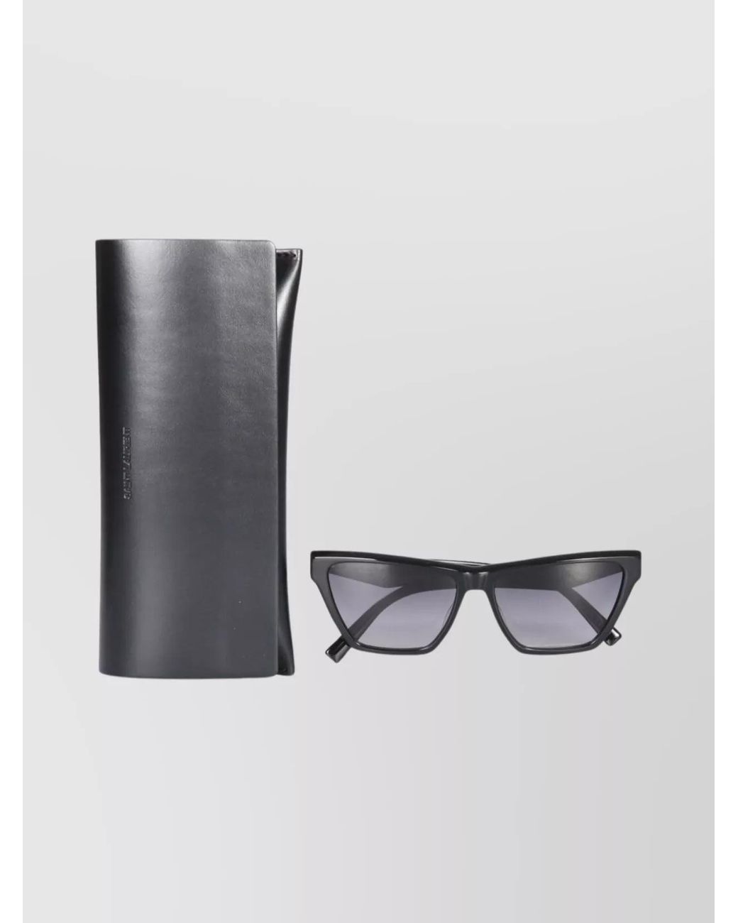Saint Laurent Gray Cat-Eye Sunglasses