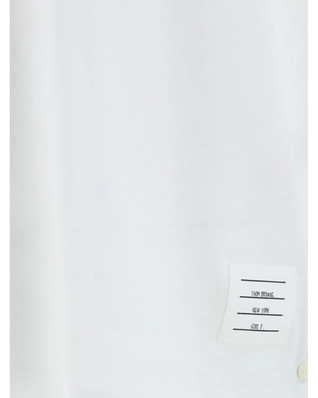 Thom Browne White Piqué Polo Shirt for men