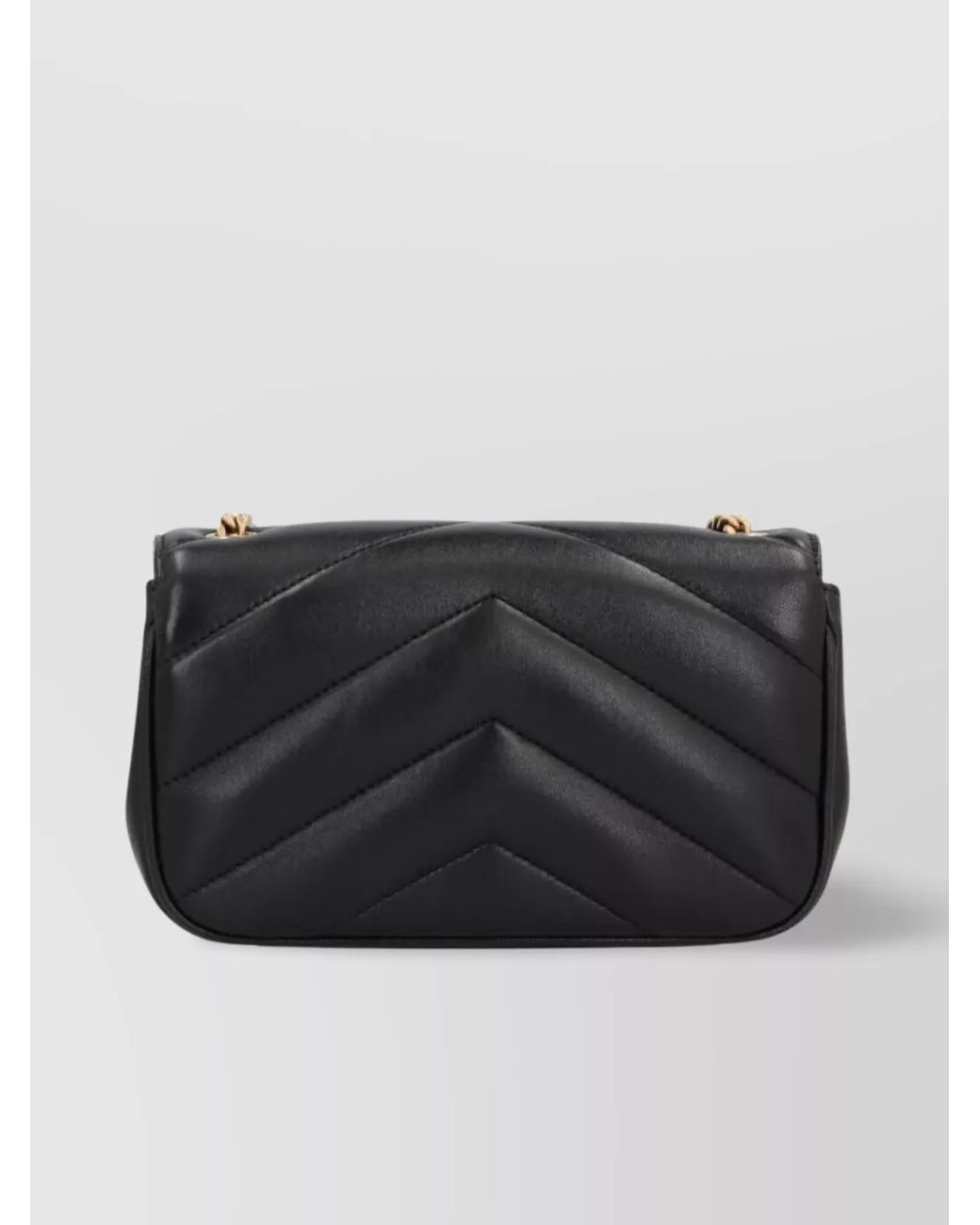 Saint Laurent Black Loulou Mini Leather Quilted Shoulder Bag