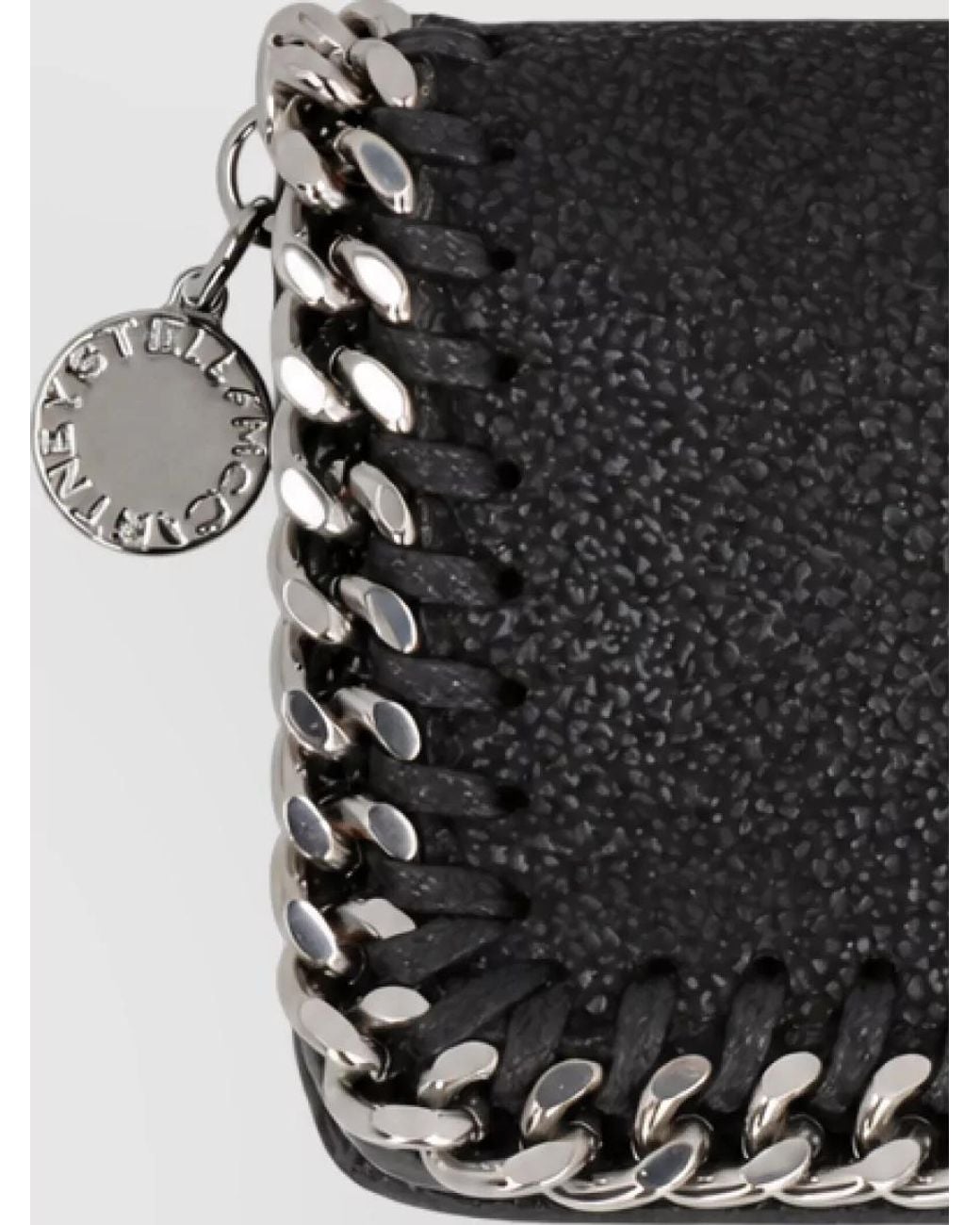 Stella McCartney Black Falabella Keyring Wallet