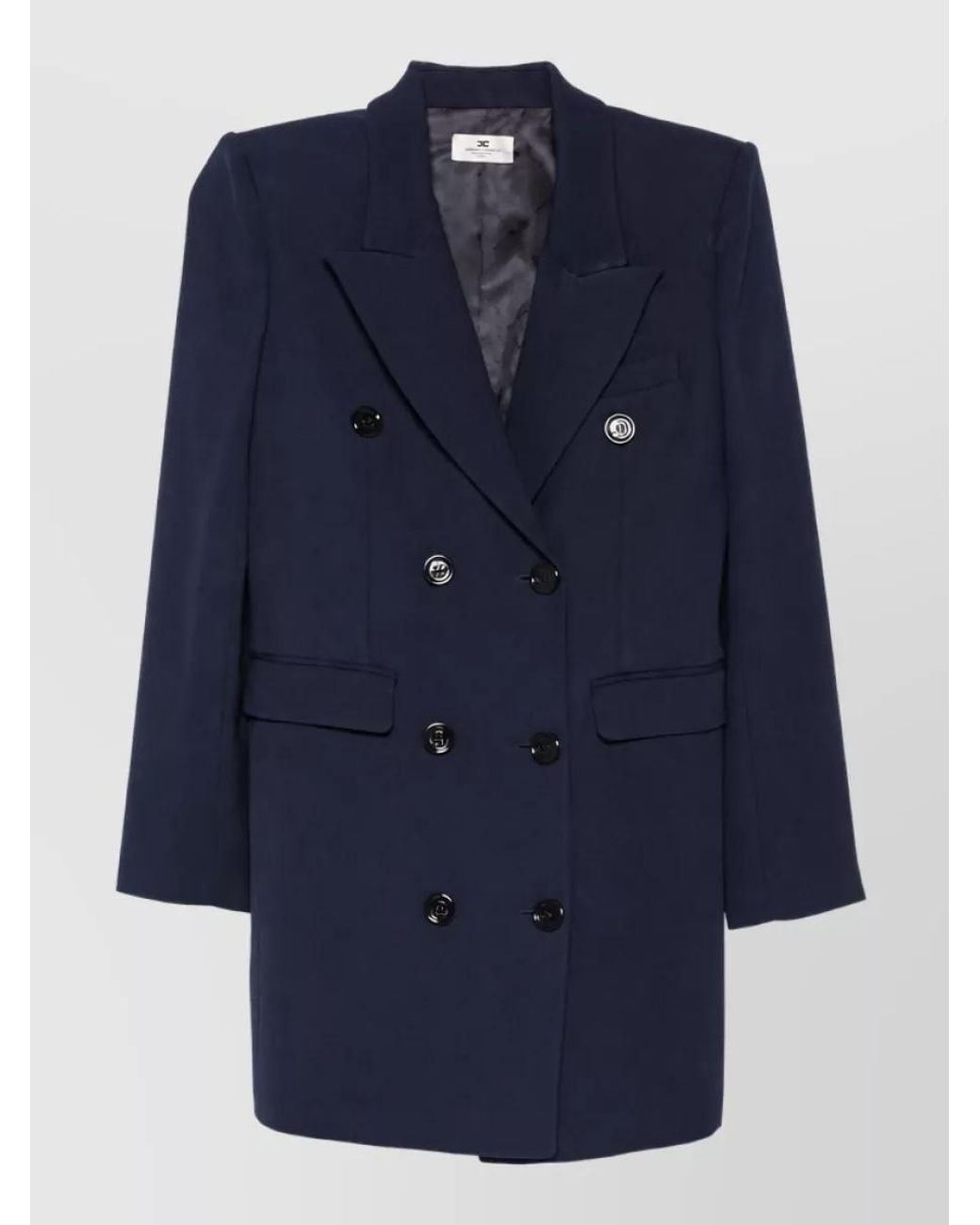 Elisabetta Franchi Blue Suit Jacket
