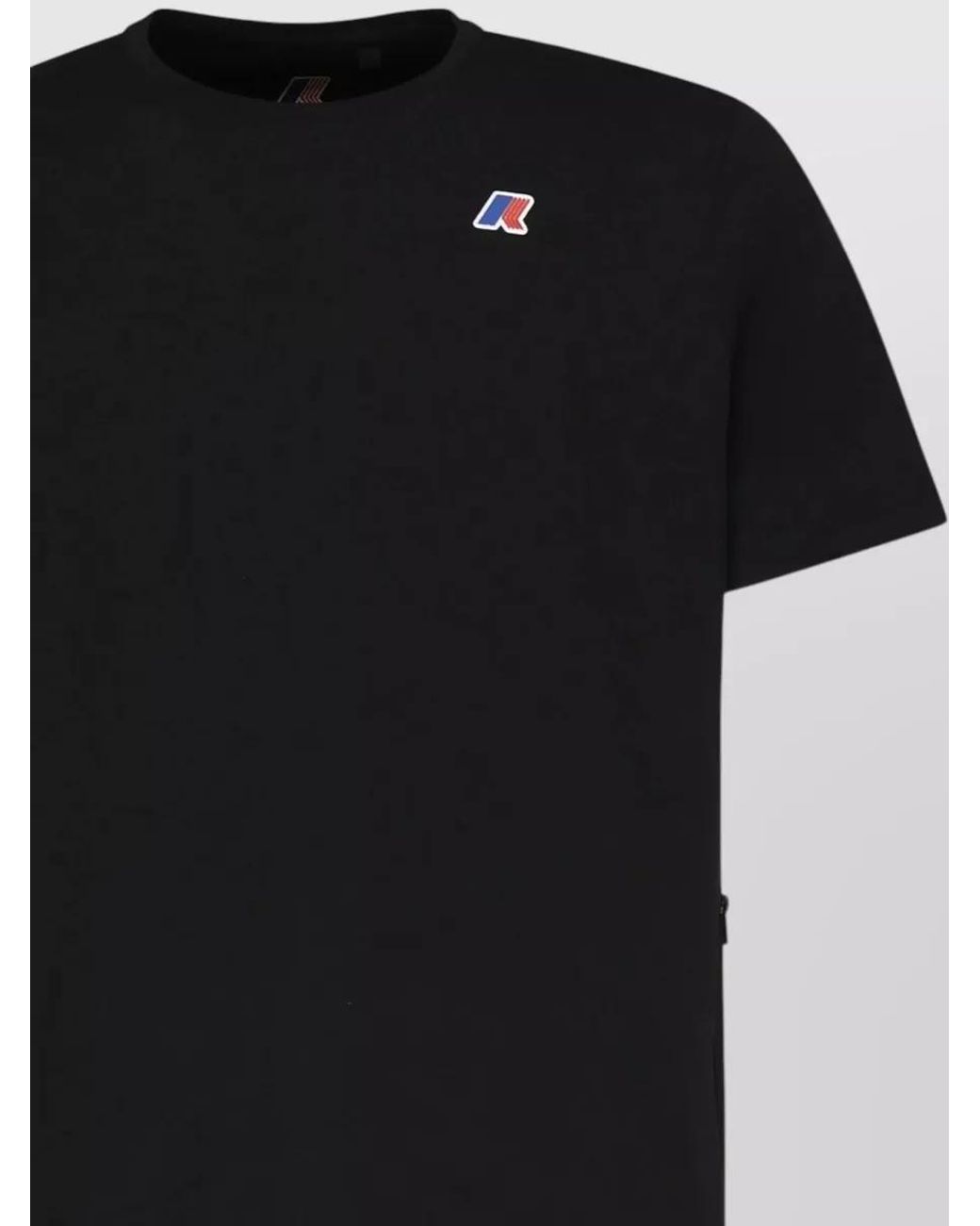 K-Way Black Cotton T-Shirt for men
