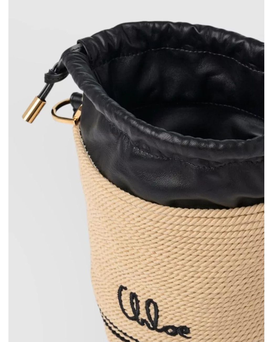 Chloé Multicolor Cotton Bucket Bag
