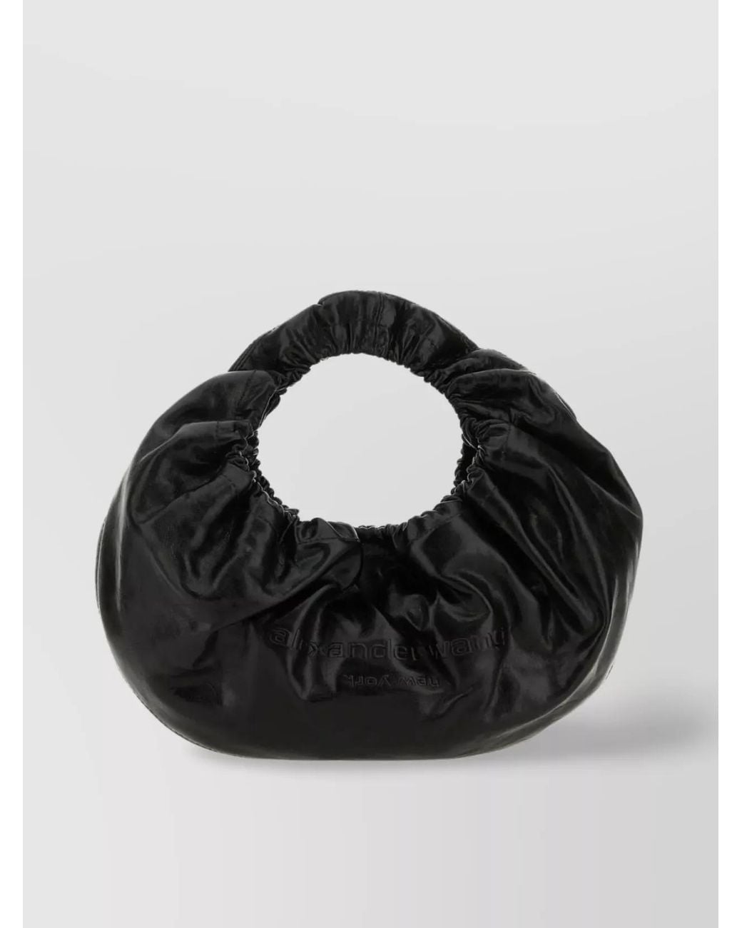 Alexander Wang Black Small Leather Crescent Clutch Bag