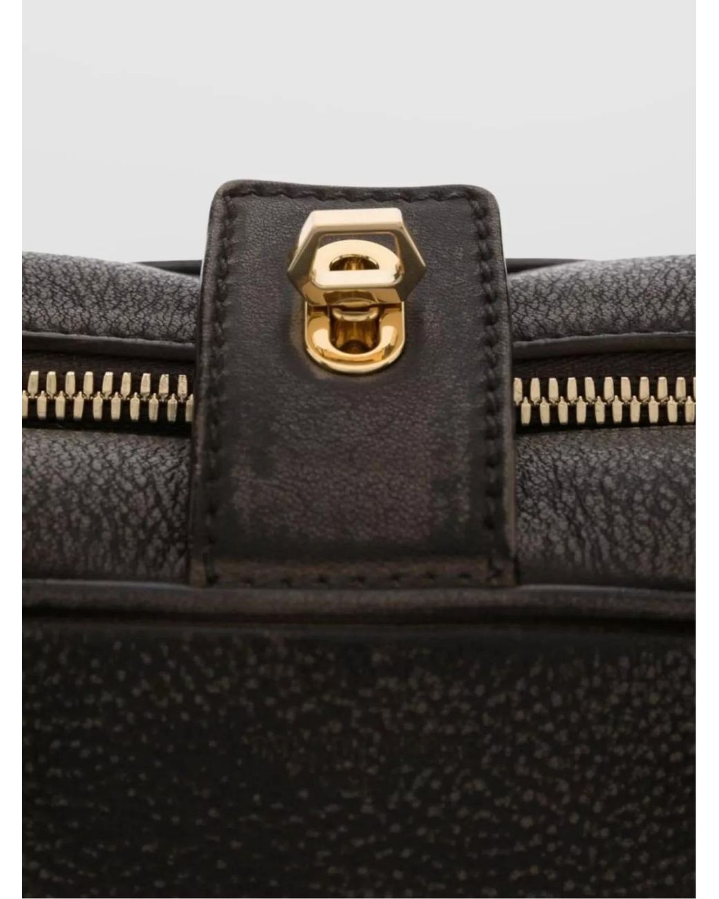 Golden Goose Deluxe Brand Gray Calf Leather Shoulder Bag