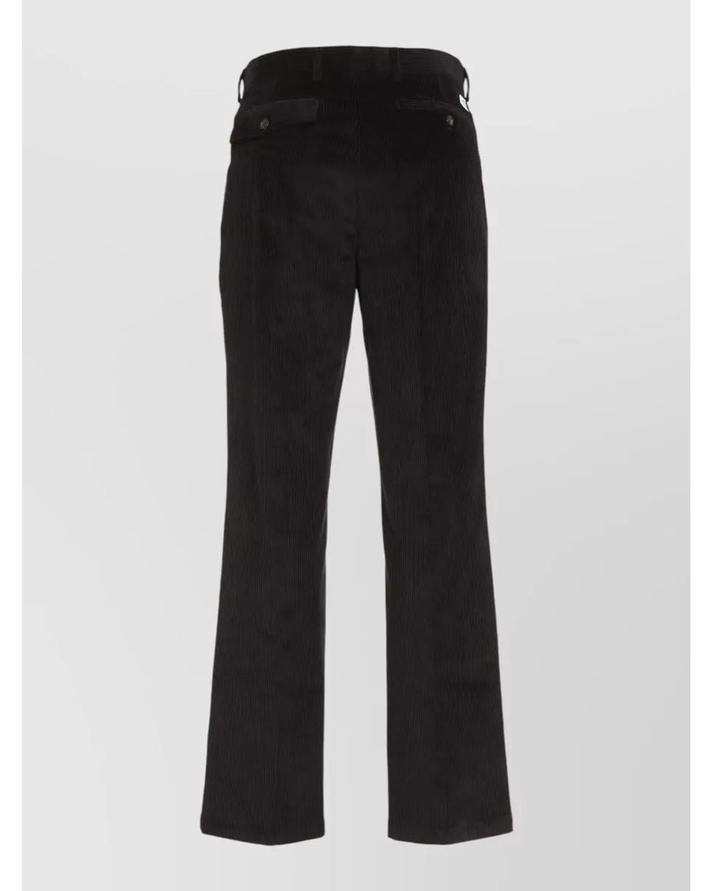 Department 5 Black Corduroy Straight-Leg Trousers for men