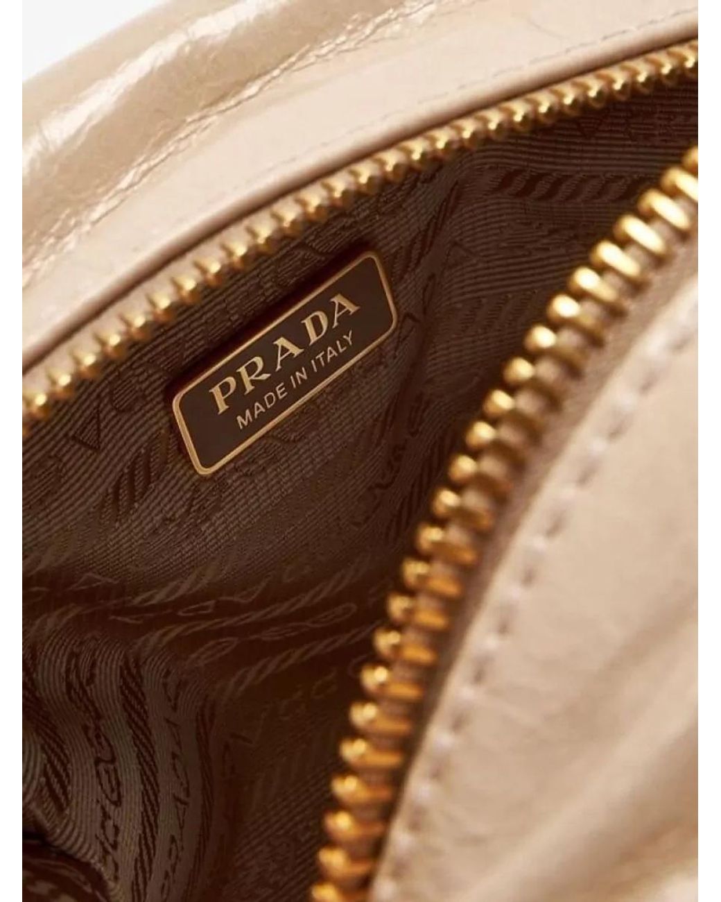 Prada Natural Mini Calfskin Shoulder Bag