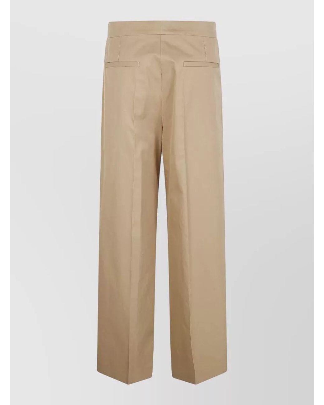 Jil Sander Natural Wide-Leg Trousers