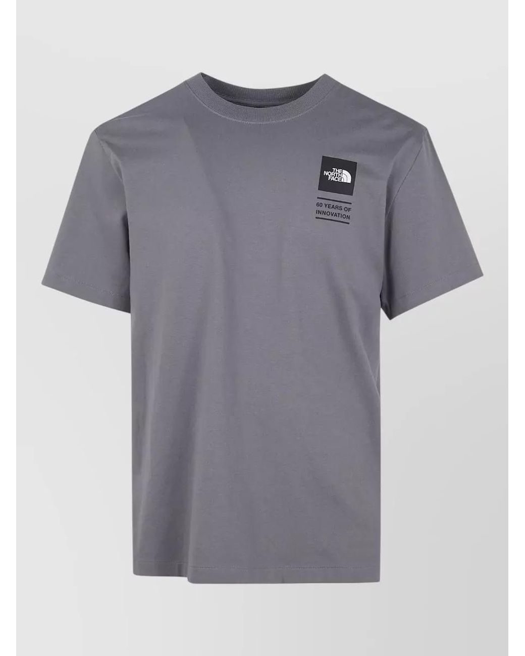 The North Face Gray Cotton Relaxed-Fit Short-Sleeve T-Shirt
