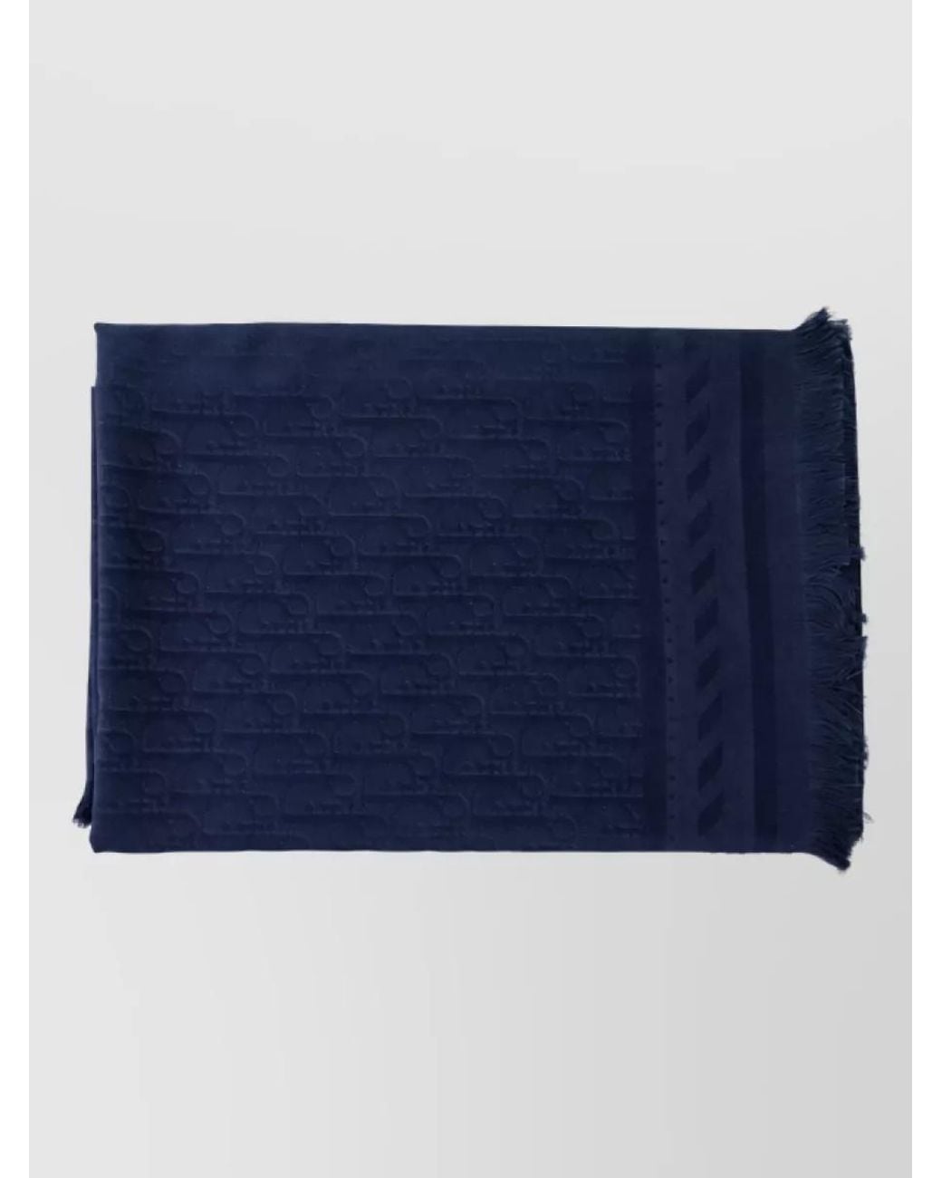 Dior Blue Silk Wool Scarf
