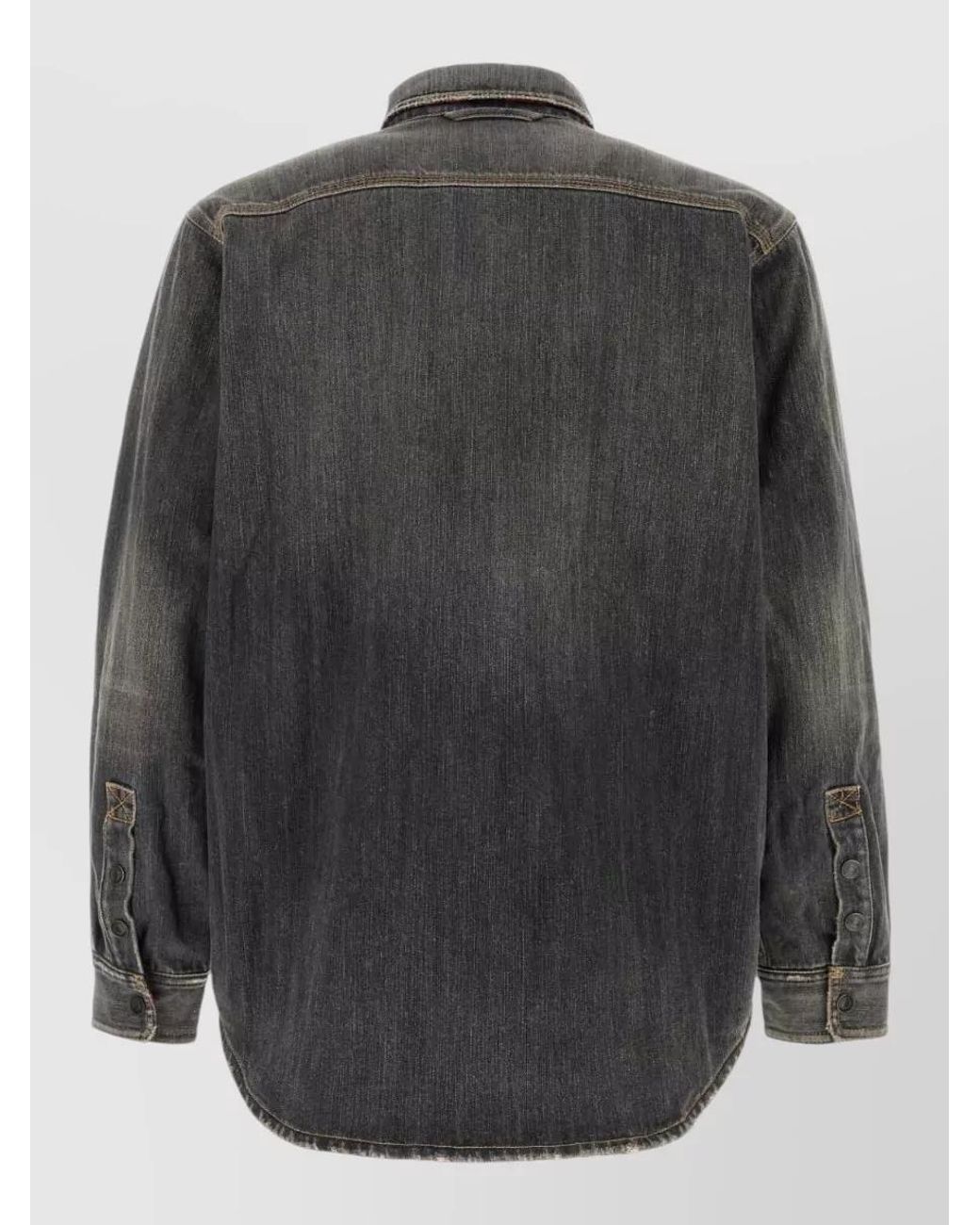 Balenciaga Gray Denim Jacket for men