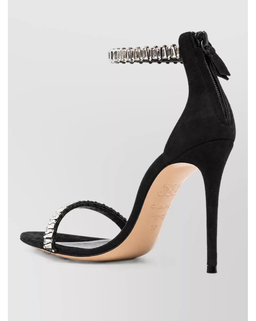 Casadei Metallic Leather Ankle-Strap Sandals
