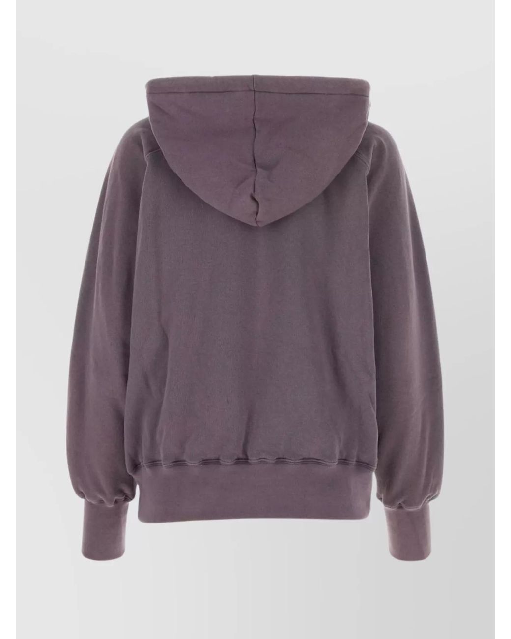 Maison Margiela Purple Logo-Print Cotton Hoodie